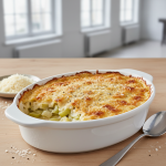 Gratin de poireaux à la béchamel - Recette restauration collective