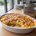 Gratin de pommes de terre au lard - Recette restauration collective