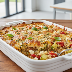 Gratin de quinoa aux légumes - Recette restauration collective