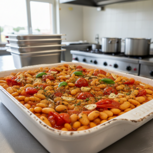 Haricots blancs à la provençale - Recette restauration collective