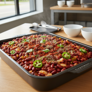 Haricots rouges à la mexicaine épicés - Recette restauration collective