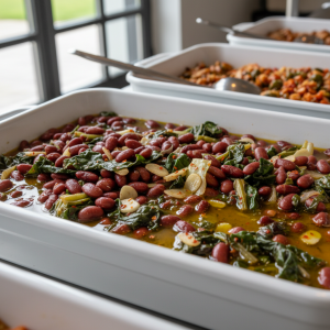 Haricots rouges aux blettes et piment d'Espelette - Recette restauration collective