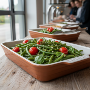 Haricots verts à la provençale - Recette restauration collective