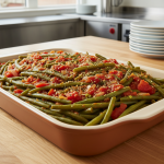 Haricots verts à la tomate - Recette restauration collective