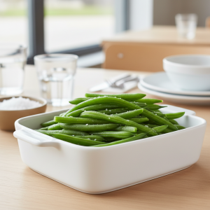 Haricots verts blanchis nature - Recette restauration collective