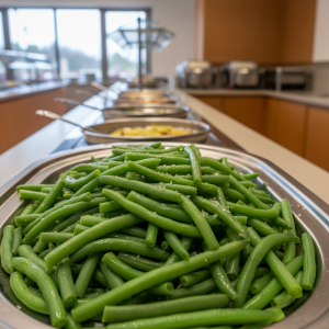 Haricots verts vapeur - Recette restauration collective