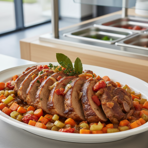 Jarret de veau braisé - Recette restauration collective