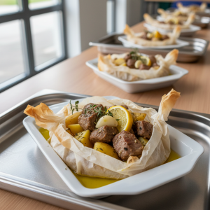 Kleftiko (agneau grec en papillote) - Recette restauration collective