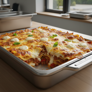 Lasagnes à la bolognaise enrichies - Recette restauration collective