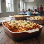 Lasagnes à la bolognaise végétarienne (protéines soja) - Recette restauration collective