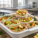 Légumes en papillote - Recette restauration collective