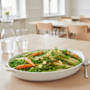 Légumes printaniers au beurre - Recette restauration collective
