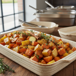 Légumes rôtis au miel et épices - Recette restauration collective