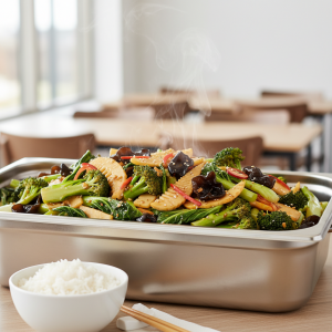 Légumes sautés à l'asiatique - Recette restauration collective