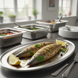 Maquereaux grillés moutarde - Recette restauration collective