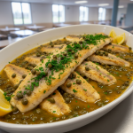 Merlu sauce aux câpres - Recette restauration collective