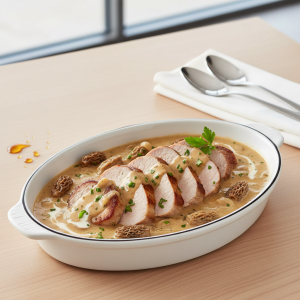 Mignon de porc sauce morilles - Recette restauration collective