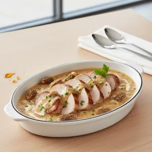 Mignon de porc sauce morilles - Recette restauration collective