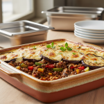 Moussaka végétarienne - Recette restauration collective