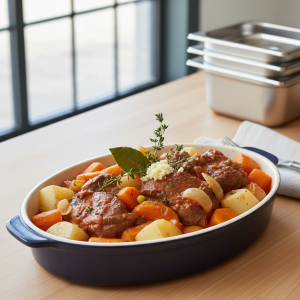 Navarin d'agneau traditionnel - Recette restauration collective