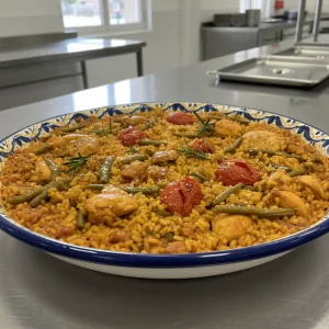 Paella valenciana - Recette restauration collective