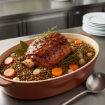 Palette de porc aux lentilles - Recette restauration collective