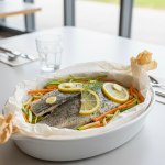 Papillote de truite aux légumes - Recette restauration collective