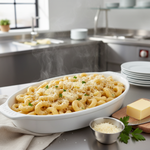 Pâtes à la crème fraîche - Recette restauration collective