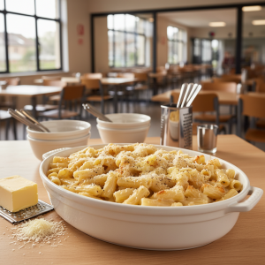 Pâtes à la crème fraîche - Recette restauration collective