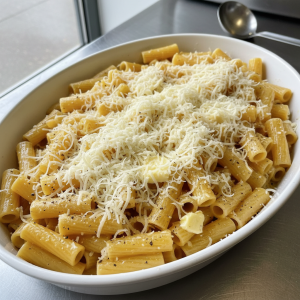 Pâtes au beurre et parmesan - Recette restauration collective