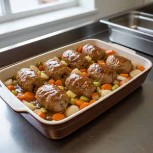 Paupiettes de veau braisées aux légumes - Recette restauration collective