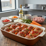 Paupiettes de veau sauce tomate - Recette restauration collective