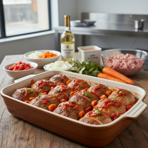 Paupiettes de veau sauce tomate - Recette restauration collective