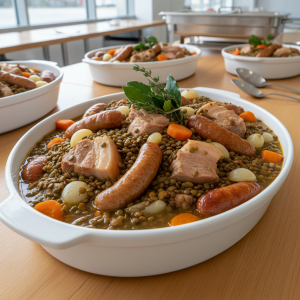 Petit salé aux lentilles - Recette restauration collective