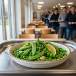 Petits pois à la menthe fraîche et citron - Recette restauration collective