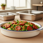 Petits pois à l'Espagnole au chorizo - Recette restauration collective