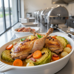 Pintade au chou - Recette restauration collective