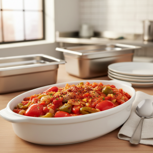 Piperade basquaise - Recette restauration collective