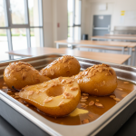 Poires au four au miel - Recette restauration collective