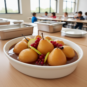 Poires au jus - Recette restauration collective