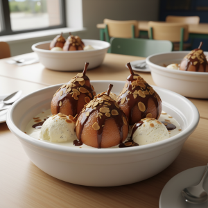 Poires Belle-Hélène - Recette restauration collective