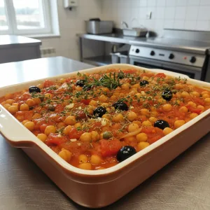 Pois chiches à la provençale - Recette restauration collective