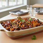 Pois chiches aux champignons et vin rouge - Recette restauration collective