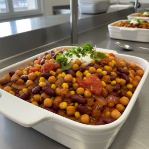 Pois chiches façon chili sin carne - Recette restauration collective