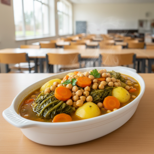 Pois chiches façon potée végétarienne - Recette restauration collective