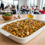 Pois chiches rôtis au four avec herbes de Provence - Recette restauration collective