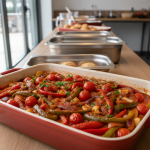 Poivrons à la basquaise - Recette restauration collective