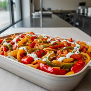 Poivrons à la hongroise au paprika - Recette restauration collective