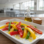 Poivrons crus à la croque au sel - Recette restauration collective