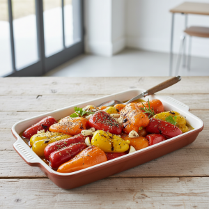 Poivrons marinés à l'huile d'olive - Recette restauration collective